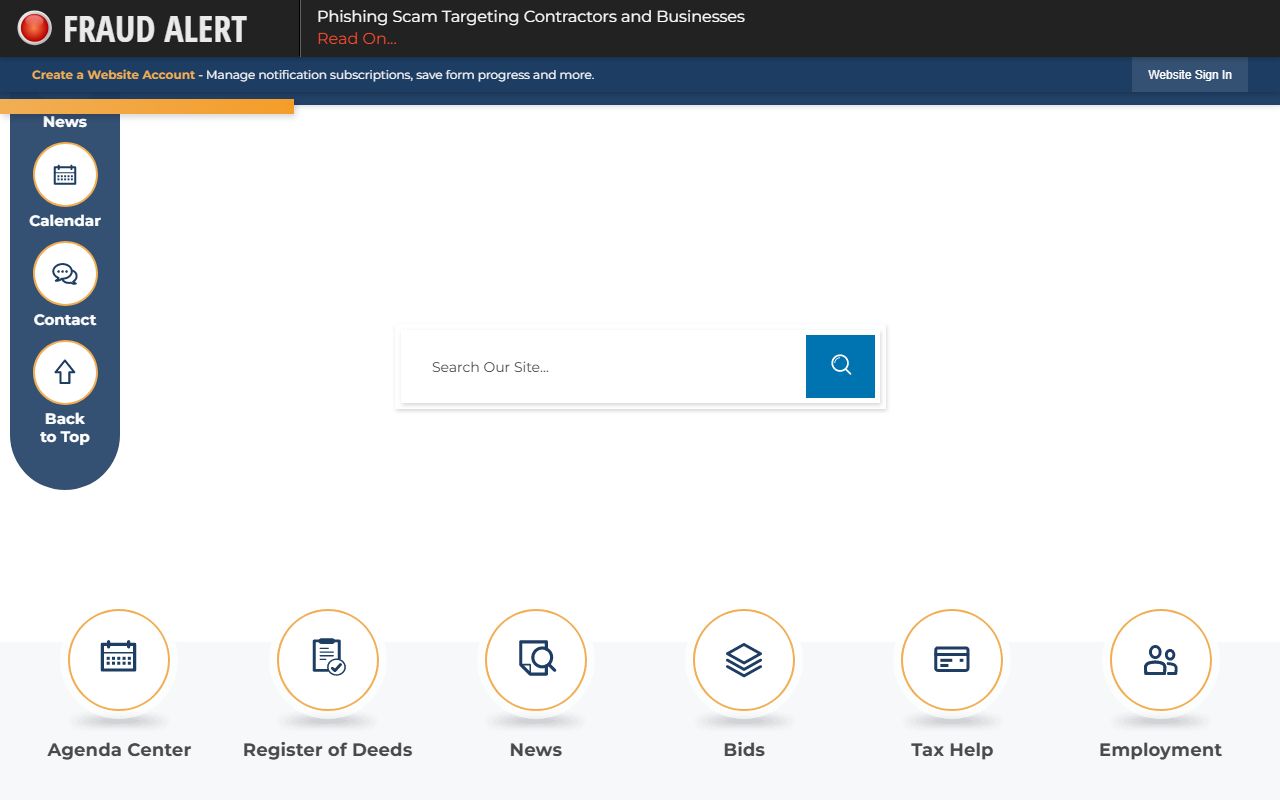 Carteret County government website with links to civil court records and public services in Beaufort North Carolina