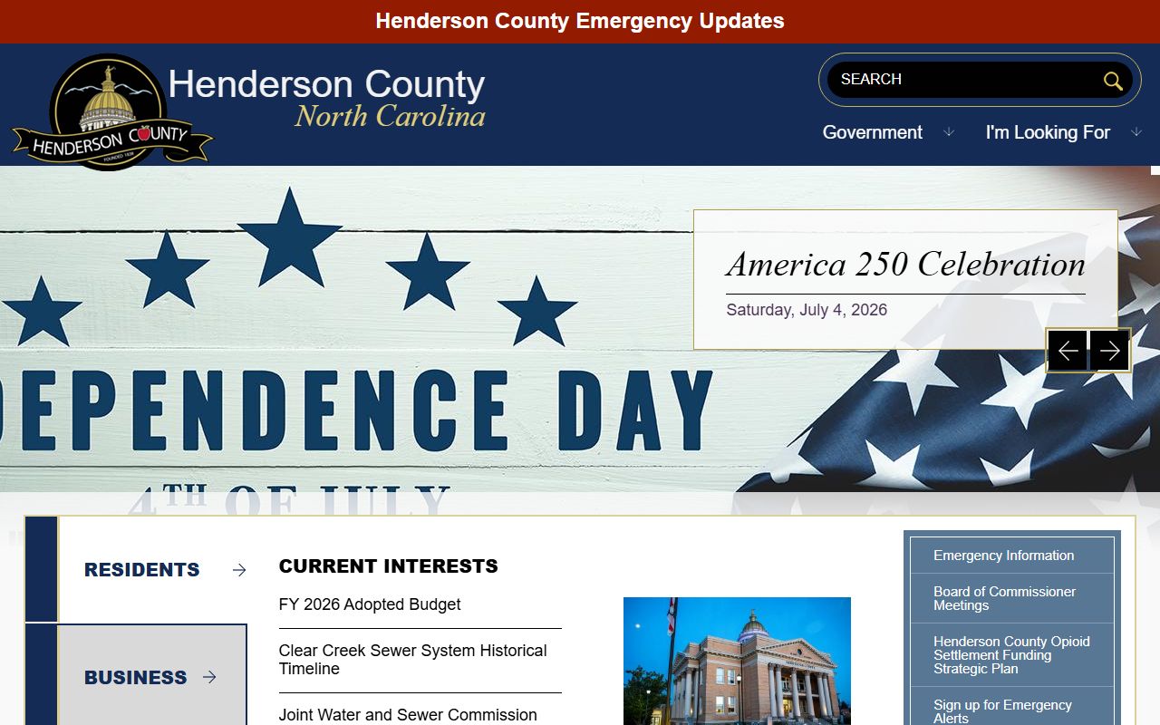 Henderson County government civil court records