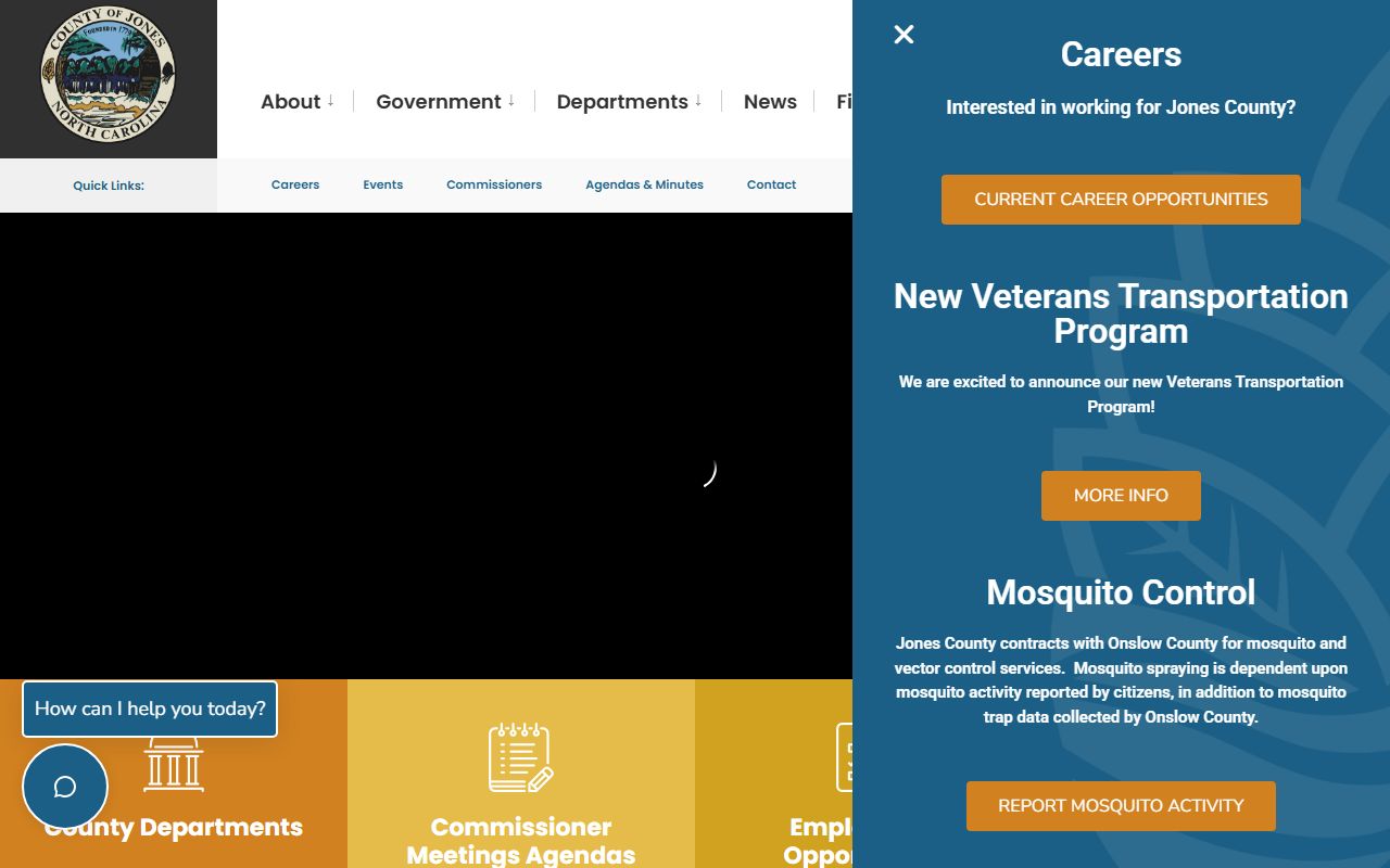 Jones County government website civil court records