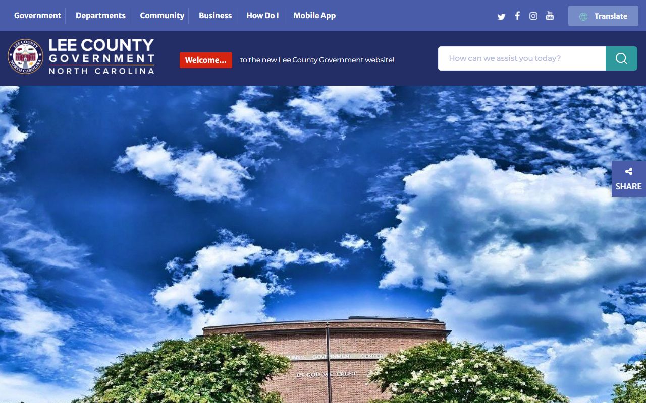 Lee County government website civil court records