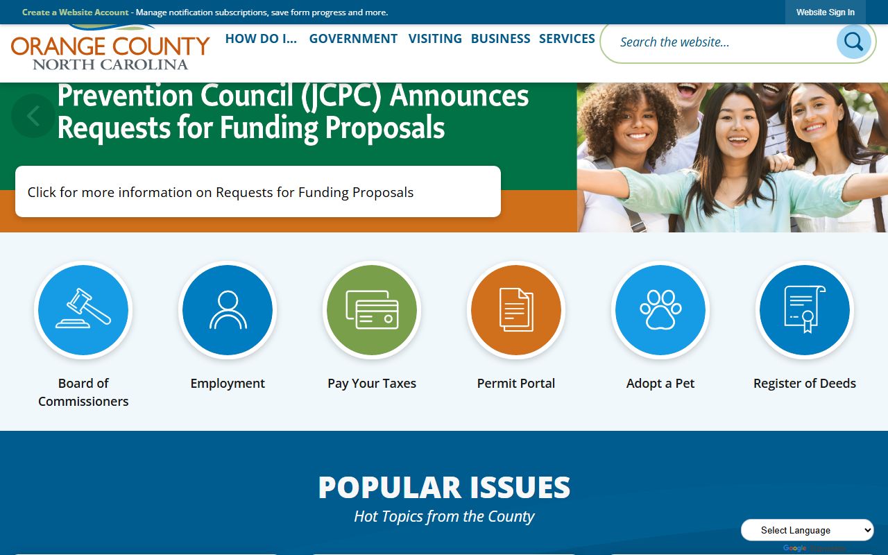 Orange County government civil court records