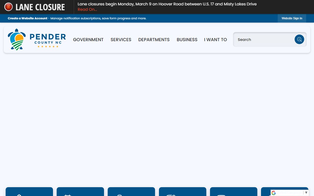 Pender County government civil court records