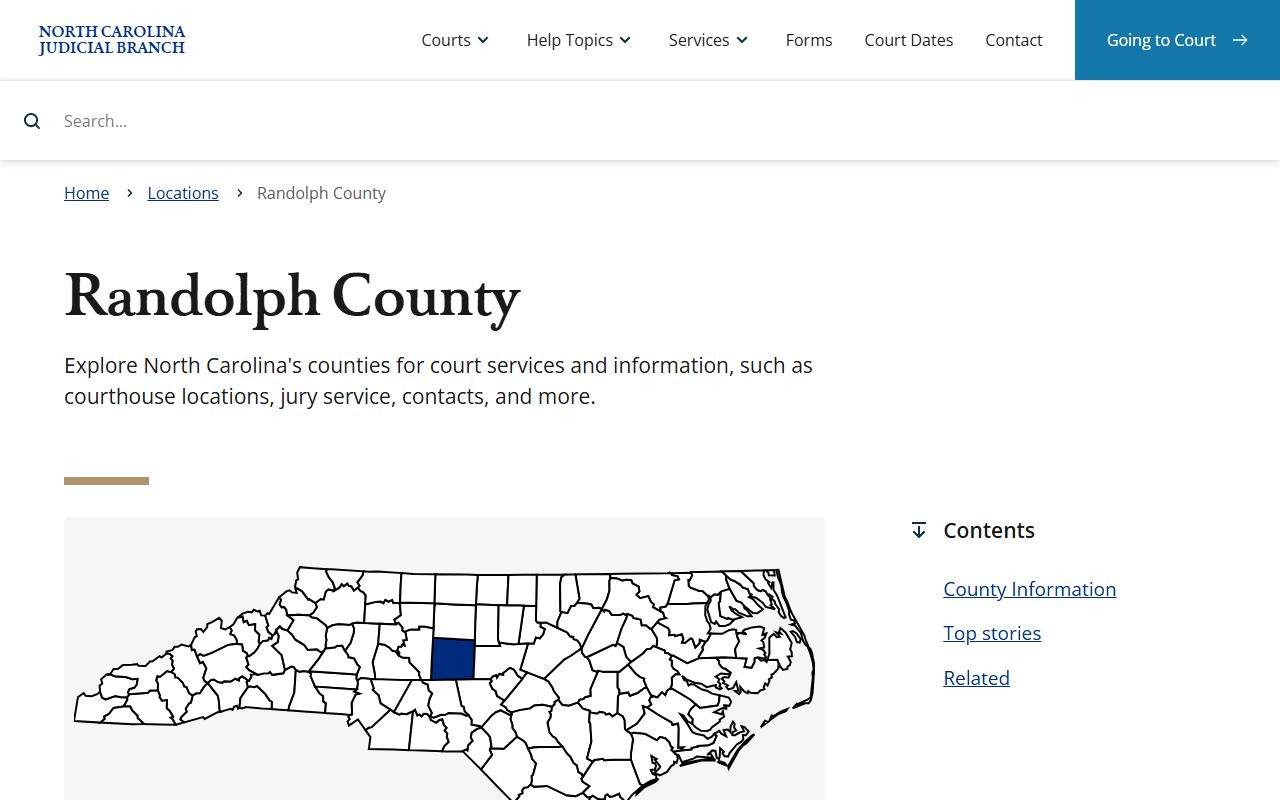 Randolph County civil court records judicial branch page