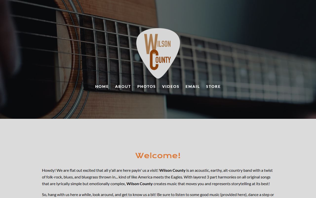 Wilson County government website with links to civil court records and county services